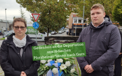 Gedenktag: Deportation Pforzheimer Juden und Jüdinnen nach Gurs