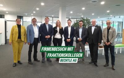 Landtagsabgeordnete der GRÜNEN zu Besuch bei der Bechtle AG